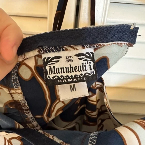 Manuhealii Blue and Brown Camisole - Picture 3 of 3